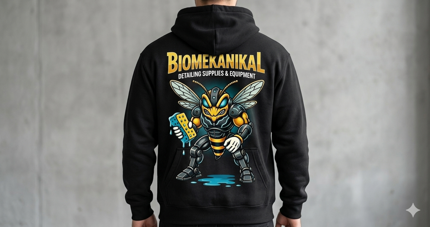 BIOMEKANIKAL DETAILING SUPPLIES HODDIES, LONG SLEEVE, T-SHIRTS, HATS